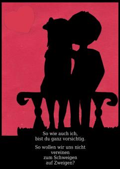 Postkarte "So wie auch ich, ..." Anne Zückert/René Seim 