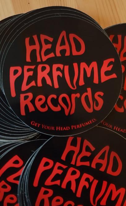 Head Perfume Records Aukleber rund, 9 cm (5 Stück) 