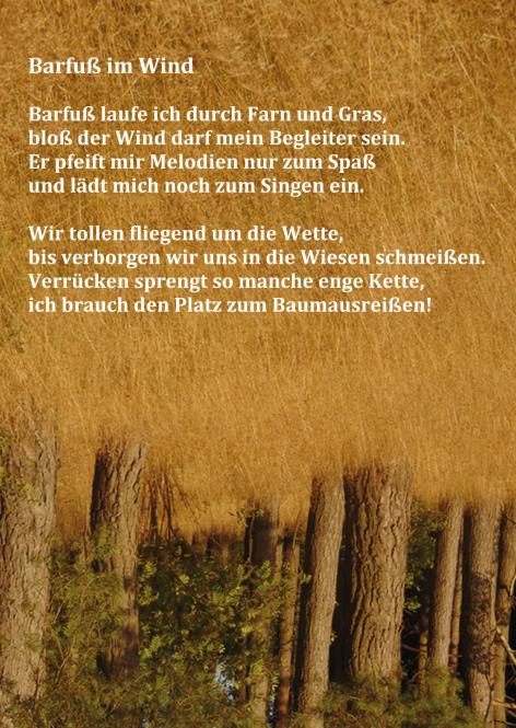 Postkarte "Barfuß im Wind" René Seim 